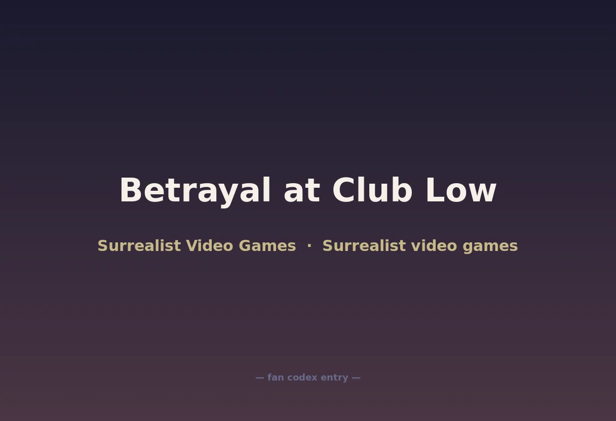 Betrayal at Club Low