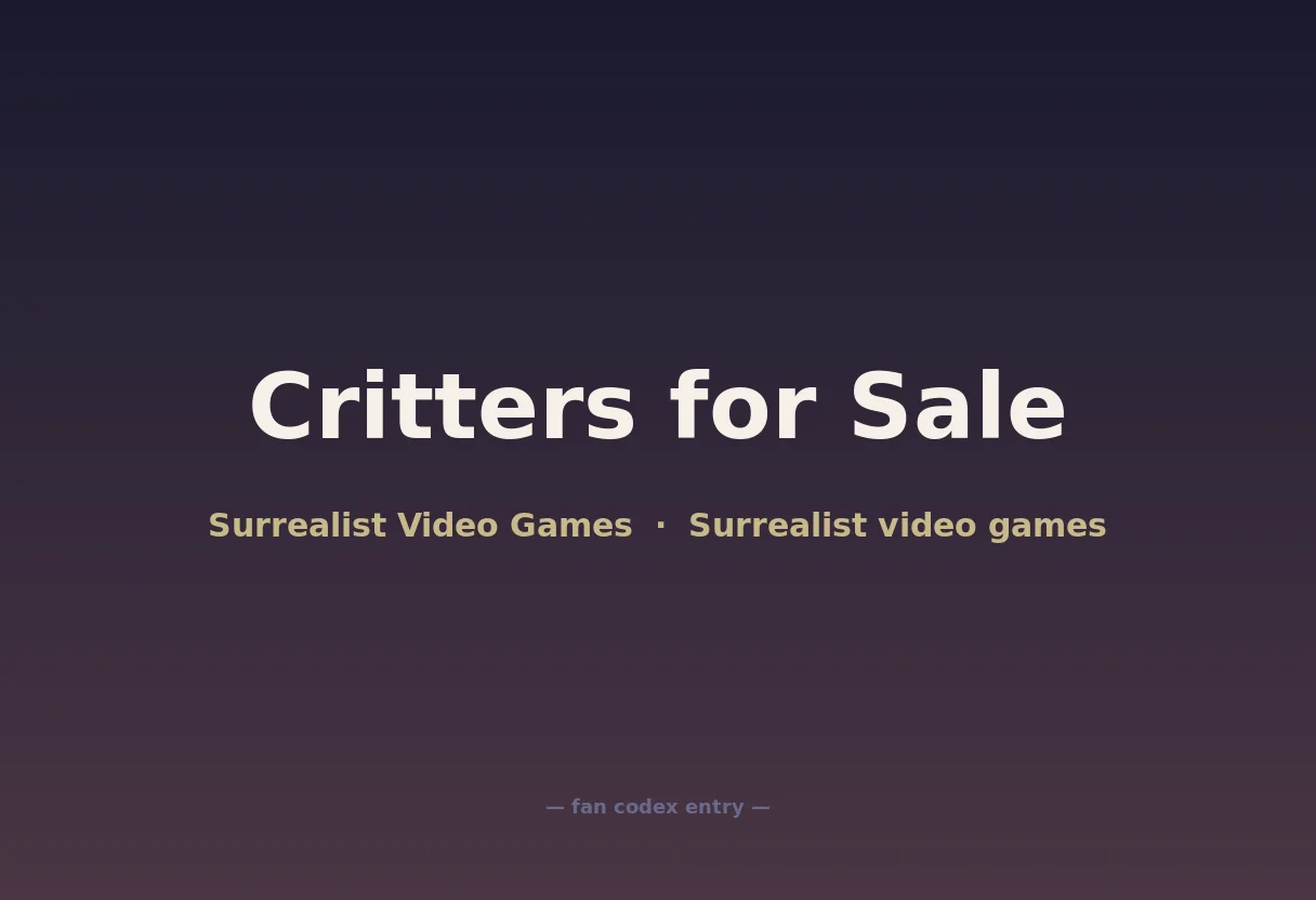 Critters for Sale