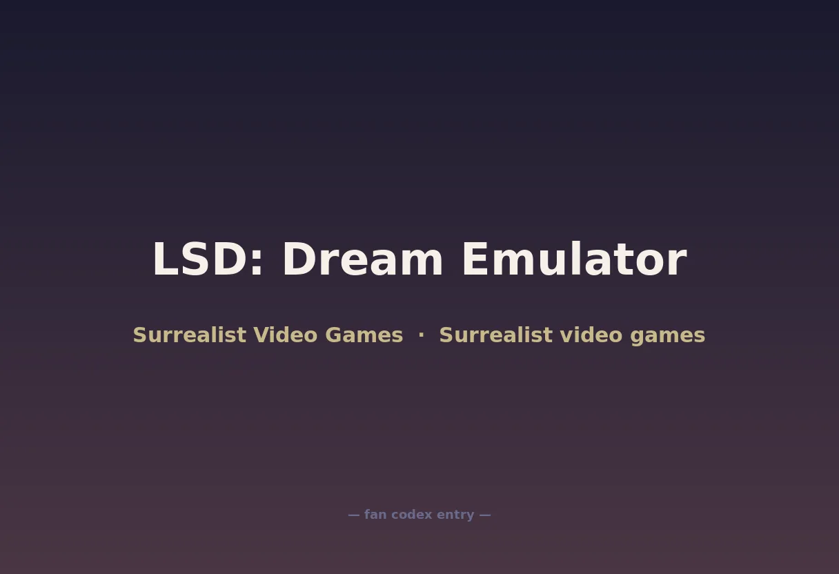 LSD: Dream Emulator